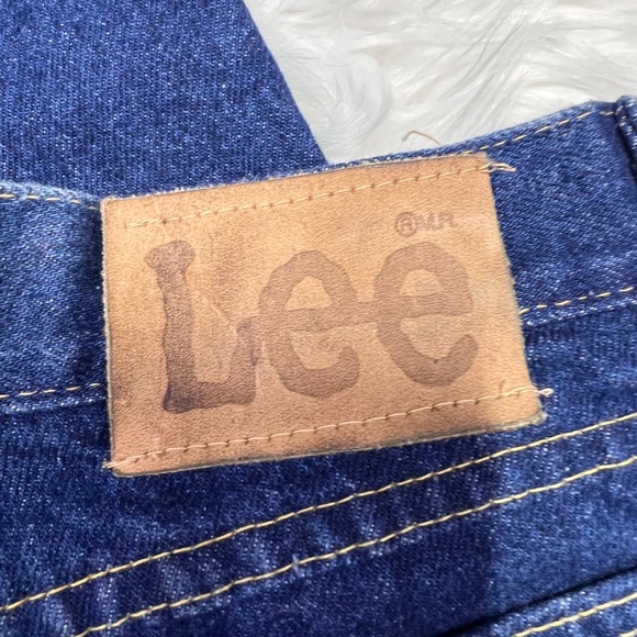 👖VINTAGE |•LEE•| Dark Wash Old School Mom Super High Rise Jeans Size 10 Petite - Picture 6 of 10